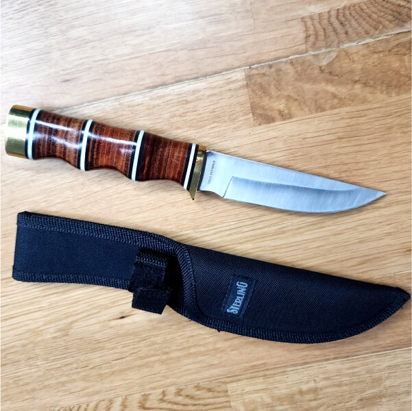 Kişiye Özel Kılıflı Kahverengi Avcı Bıçağı