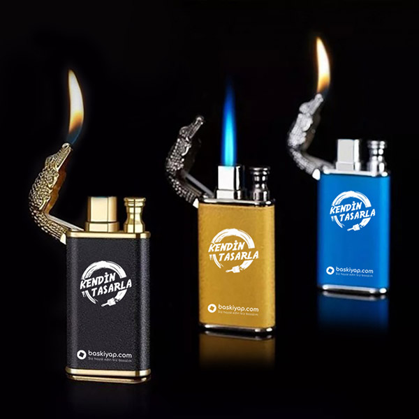 Kişiye Özel Timsah Başlı Çakmak - Görsel 1