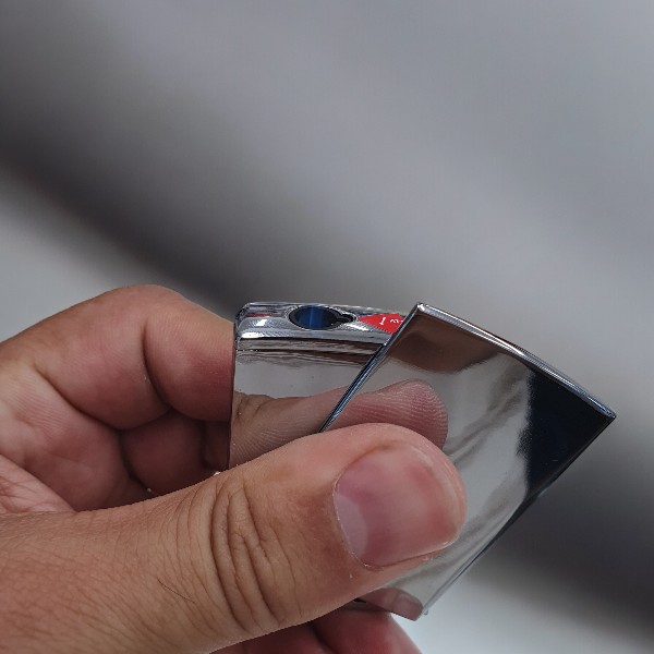 Kişiye Özel Gümüş Metal Yana Açılan Pürmüz Alevli Gazlı Çakmak - Görsel 2