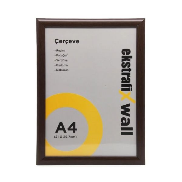 Sertifika Ve Fotoğraf Çerçevesi A4 Ceviz görsel