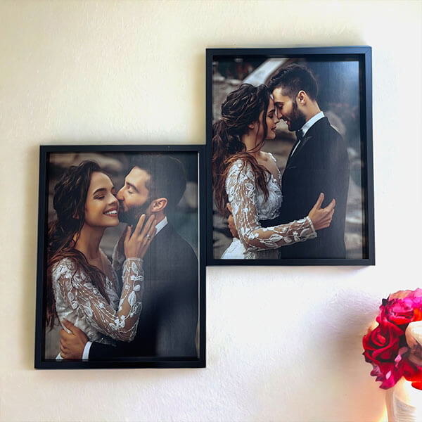 Kişiye Özel Siyah Sök Tak Çerçeve 2'Li 30X40Cm
