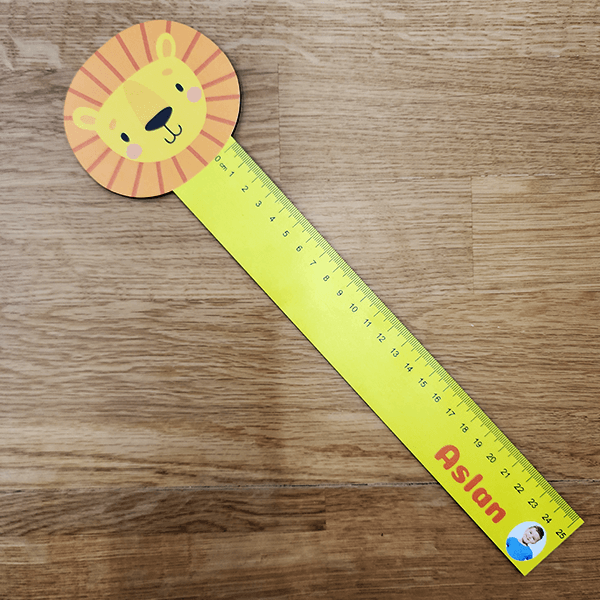 Kişiye Özel Tasarım Ahşap Cetvel 25Cm