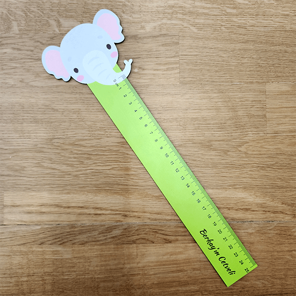 Kişiye Özel Tasarım Ahşap Cetvel 25Cm