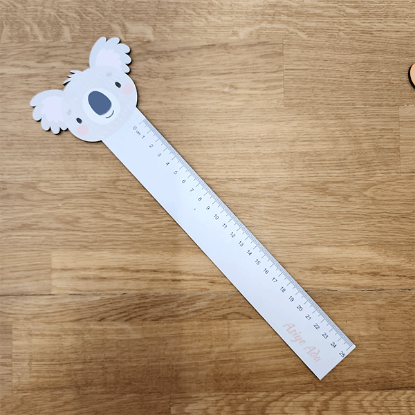 Kişiye Özel Tasarım Ahşap Cetvel 25Cm