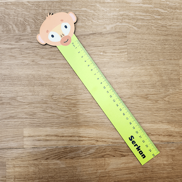 Kişiye Özel Tasarım Ahşap Cetvel 25Cm