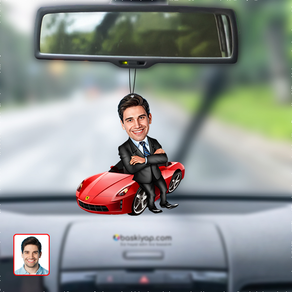 Galerici Karikatür Dikiz Ayna Süsü