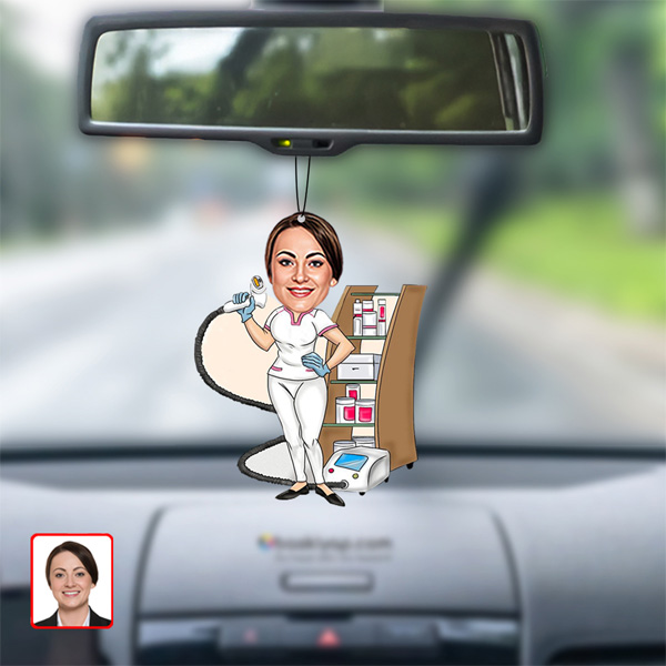 Güzellik Salonu Biblo Dikiz Ayna Süsü görsel