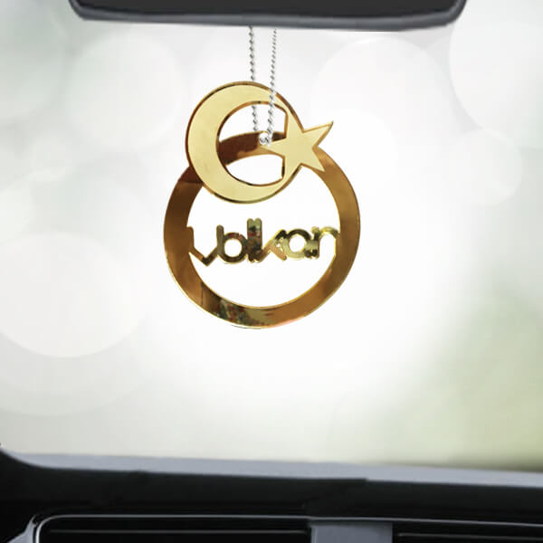 Halka Ay Yıldız Araç Dikiz Aynası Süsü - Görsel 1