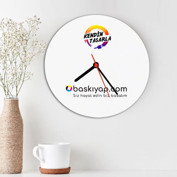 Kişiye Özel Ahşap Daire Duvar Saati