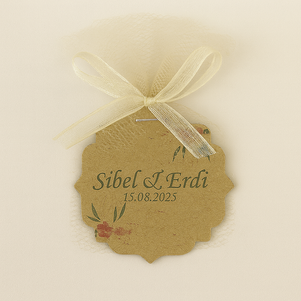 Kraft Hediyelik / Marka Etiketi Özel Kesim - Görsel 1