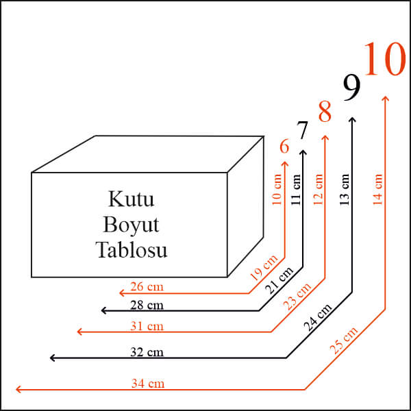 Kalp Desenli Hediye Kutusu