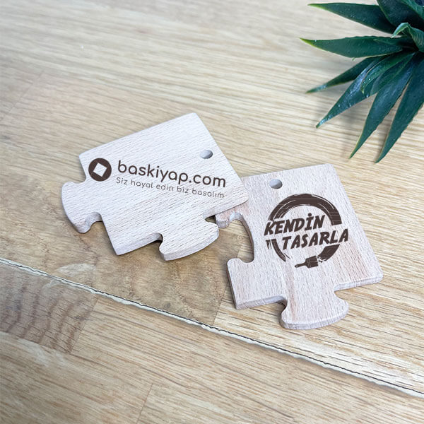 Kişiye Özel İki Parça Ahşap Yapboz Seti