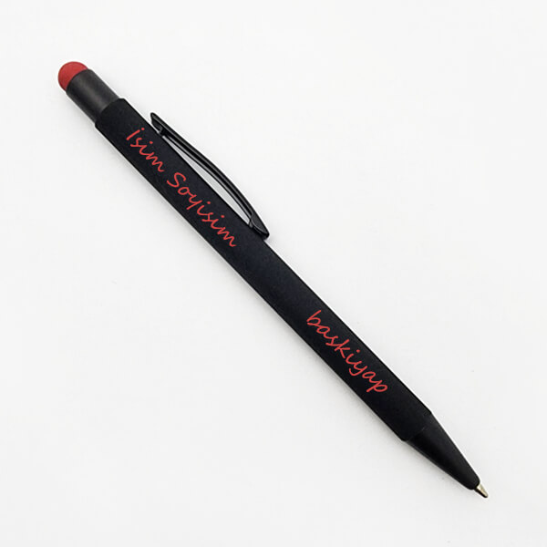 Dokunmatik Özellikli Kırmızı Metal Kalem