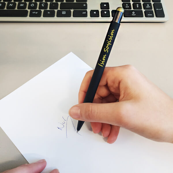 Dokunmatik Özellikli Gold Metal Kalem görsel