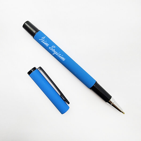 Kişiye Özel Turkuaz Silikon Kalem