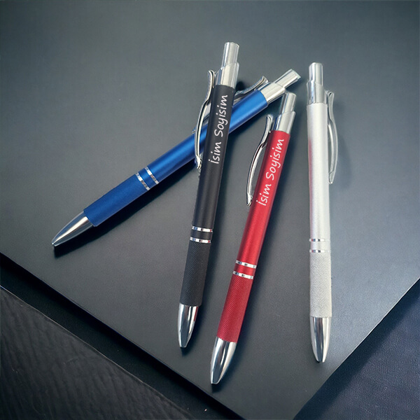 Kişiye Özel Desenli Lazer Kazıma Tükenmez Kalem