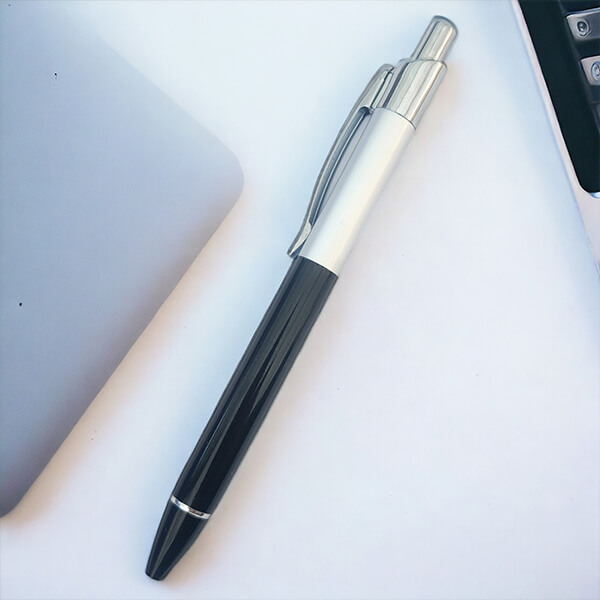 Kişiye Özel Gümüş Metal Lazer Kazıma Tükenmez Kalem