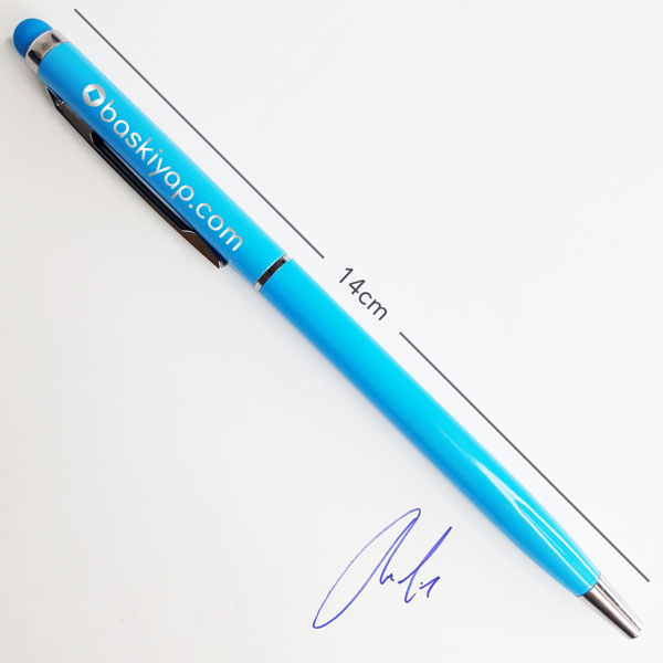 Dokunmatik Özellikli Turkuaz Metal Kalem görsel