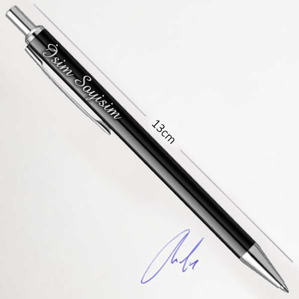 Kişiye Özel Scrikss Siyah Tükenmez Kalem