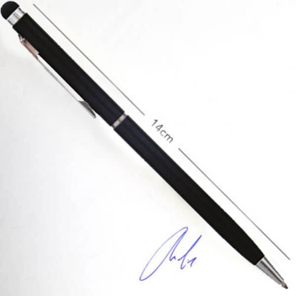 Dokunmatik Özellikli Siyah Metal Kalem - Görsel 1