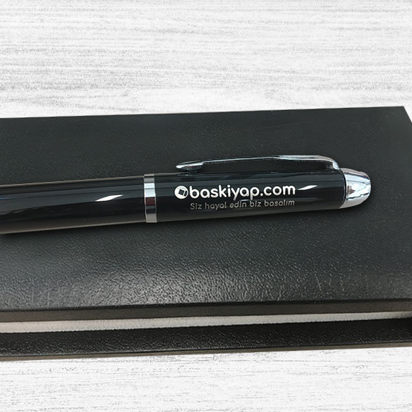 İsme Özel Siyah Kalem Seti-5 | Kutulu