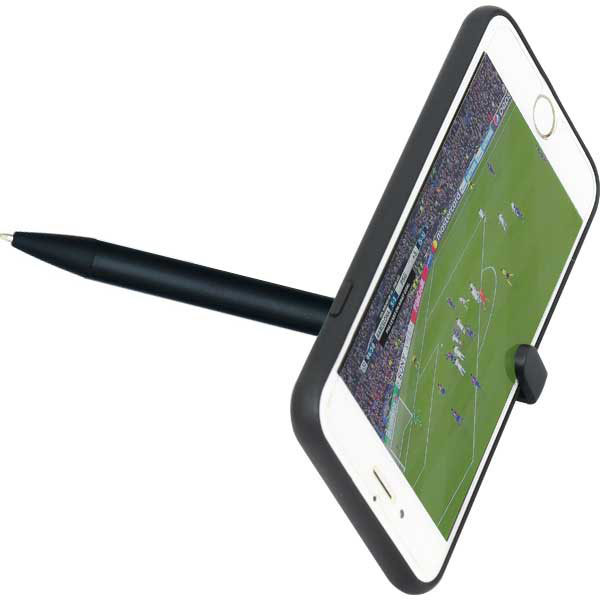 Telefon Tutuculu Metal Siyah Kalem görsel