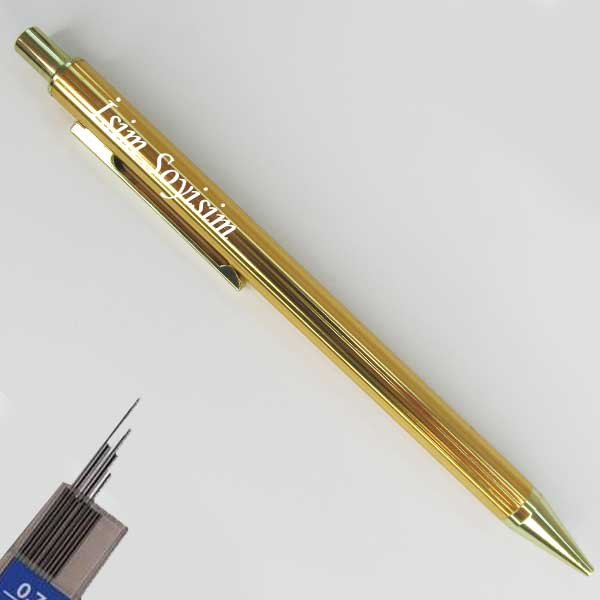 Mikro Versatil Altın Metal Kalem | 0.5 mm.