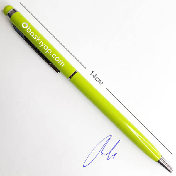 Dokunmatik Özellikli Fıstık Yeşil Metal Kalem
