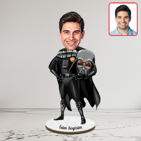 Kişiye Özel Kara Lord Karikatür Biblo