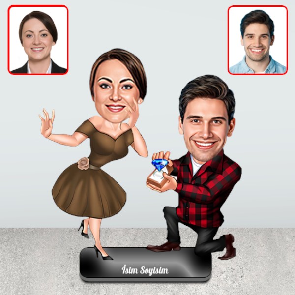 Kişiye Özel Evlenme Teklifi Biblosu görsel