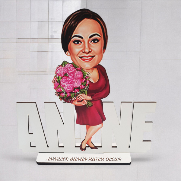 Kişiye Özel Ahşap Anneler Günü Biblosu