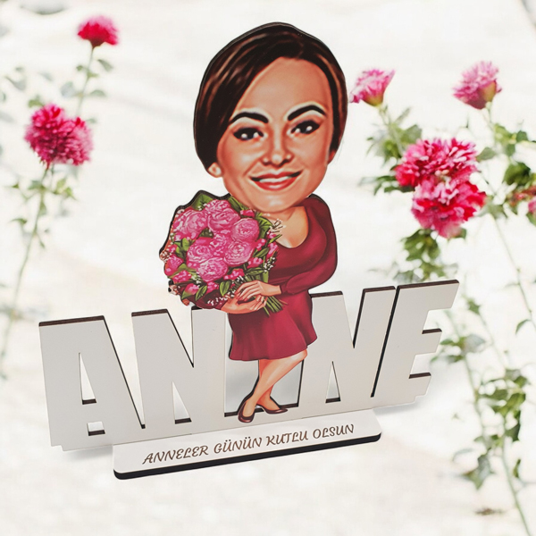 Kişiye Özel Ahşap Anneler Günü Biblosu