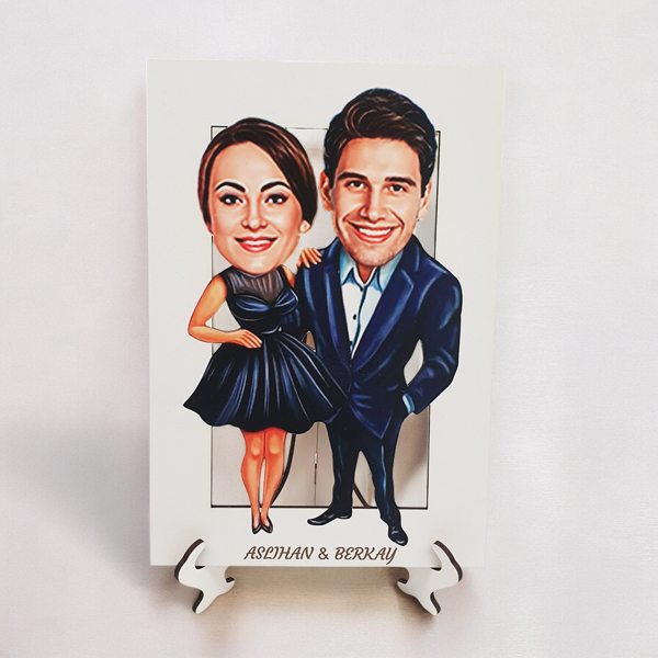 Kişiye Özel Ahşap Sevgililer Günü Biblosu