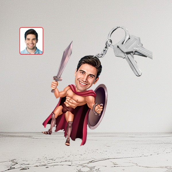 Kişiye Özel Herkül Karikatür Biblo Anahtarlık