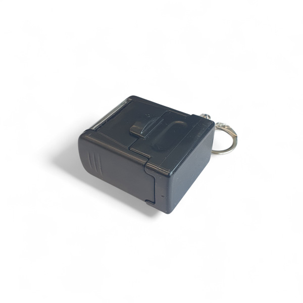 Anahtarlıklı Kapaklı Mini Boy Kaşe Siyah görsel