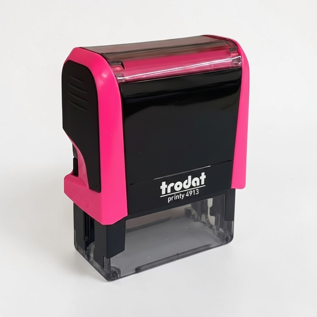 Trodat 4913 Büyük Boy Kaşe - Neon Pembe görsel