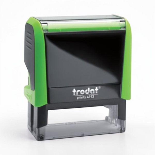 Trodat 4913 Büyük Boy Kaşe - Yeşil Gövde Siyah Keçe görsel