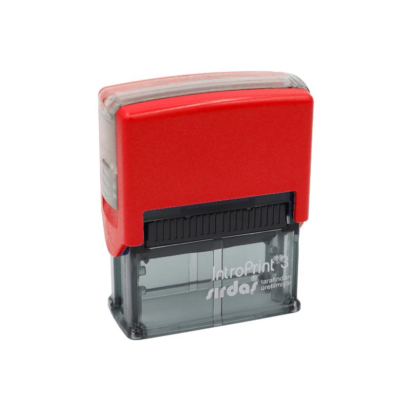 İntro Print 58*22 Mm Büyük Boy Kırmızı Kaşe - Görsel 1