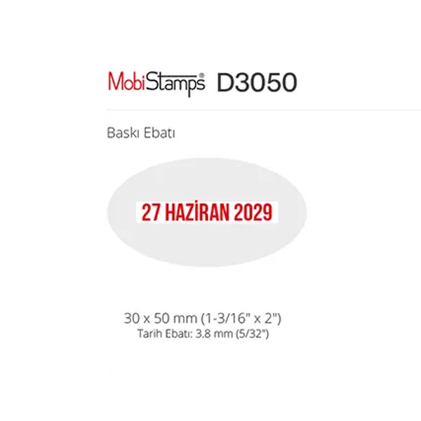 Mobistamps D3050 Tarih Kaşesi - Görsel 2