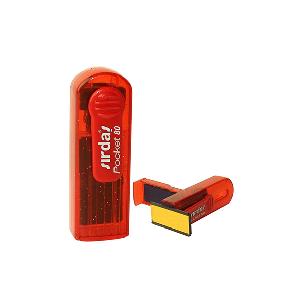 Sırdaş Pocket 80 Şeffaf Kırmızı Simli Gövde Cep Kaşesi - Görsel 1