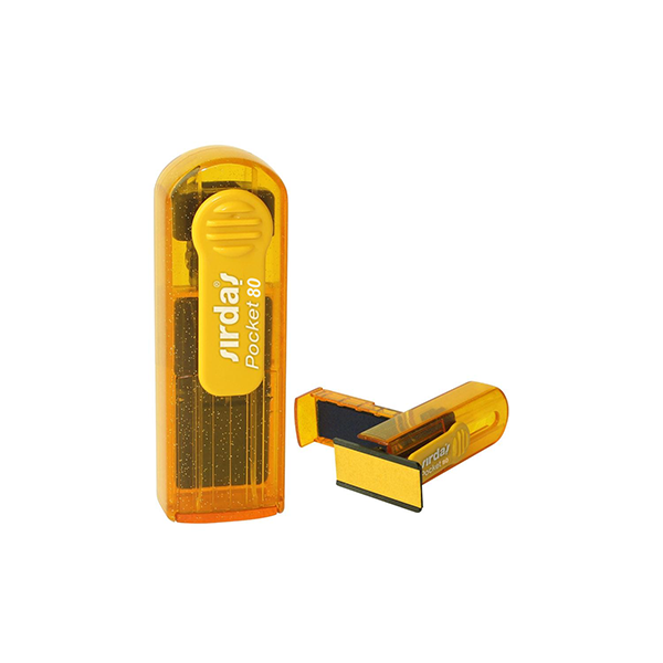 Sırdaş Pocket 80 Şeffaf Turuncu Simli Gövde Cep Kaşesi - Görsel 1