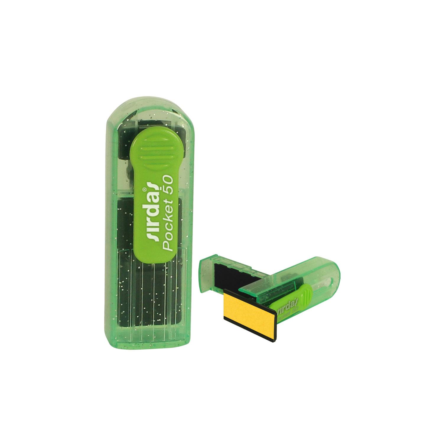 Sırdaş Pocket 50 Şeffaf Yeşil Simli Gövde Cep Kaşesi - Görsel 1