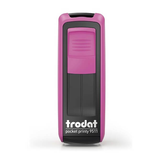 Trodat Pocket Cep Kaşe 9512 Pembe Siyah görsel