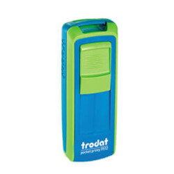 Trodat Pocket Printy Cep Kaşe 9511 | Yeşil-Mavi