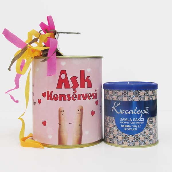 Hediye Konserve Kutulu Damlasakızı Aromalı Türk Kahvesi