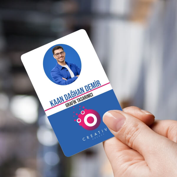 Dik Plastik Yaka Kartı - Görsel 1