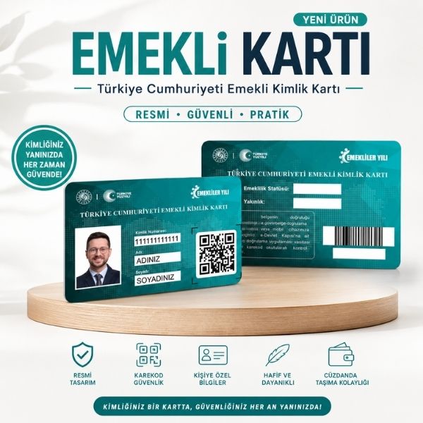 Emekli Kartı Baskı görsel