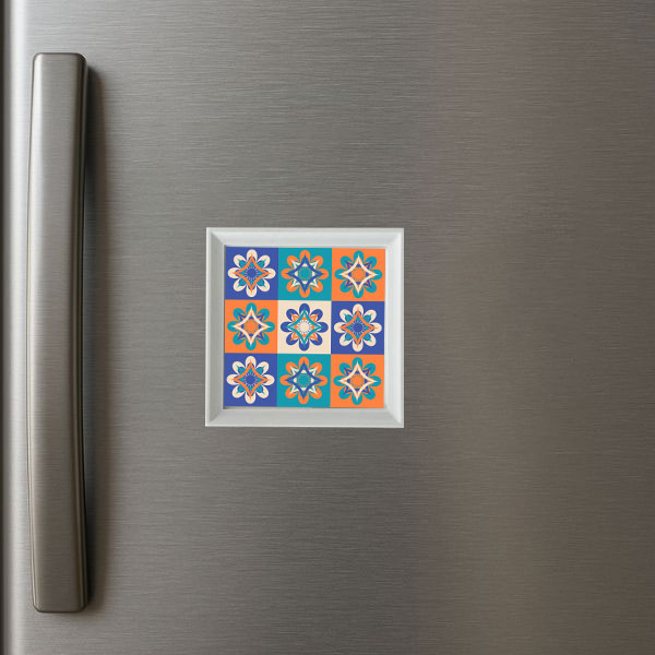 Kişiye Özel Çerçeveli Kare Magnet - Görsel 1