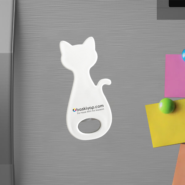 Kişiye Özel Kedi Magnet Açacak - Görsel 1