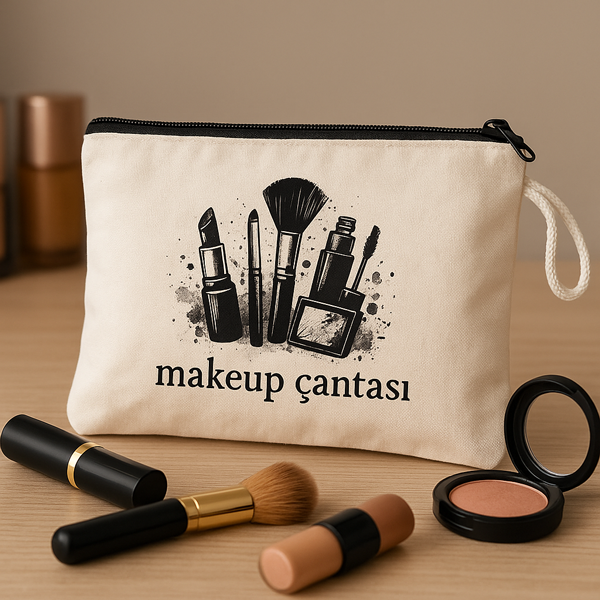 Kişiye Özel Baskılı Makyaj Çantası - Görsel 1